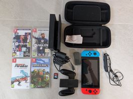Pack Nintendo Switch V2 avec 6 jeux & accessoires