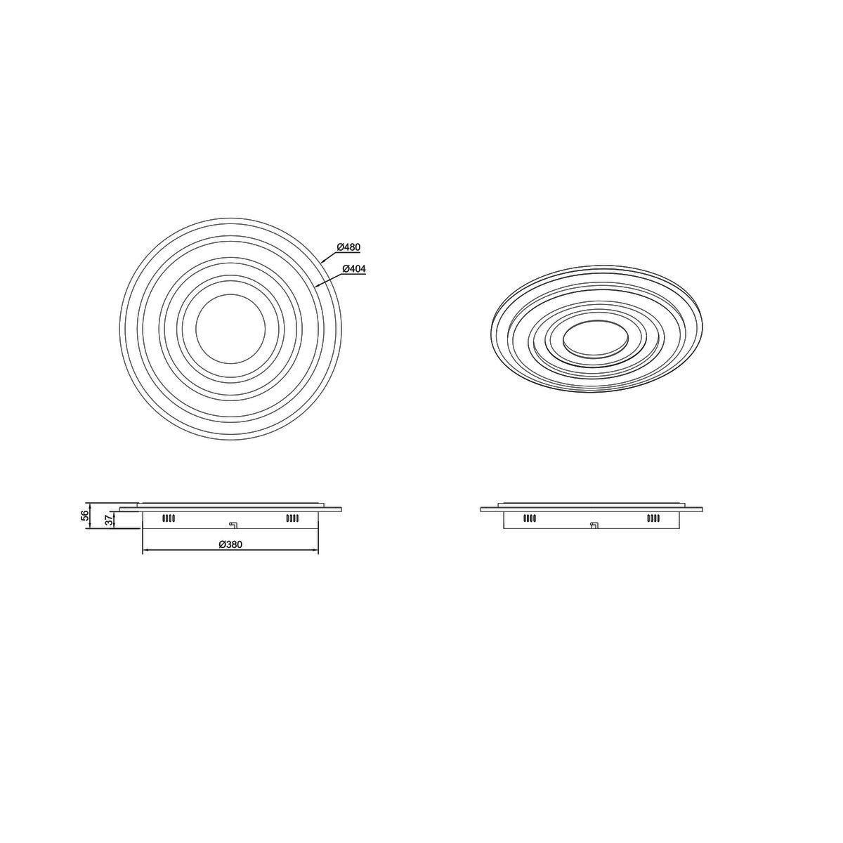 Lampadari & plafoniere: LED Deckenleuchte, CCT, 48 cm Ø – Nuovo (secondo la descrizione) da Kreuzlingen venduto da Smart-Light 6