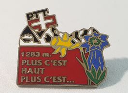 Z747 - Pin PTT Post Plus C'est Haut Plus C'est Enzian