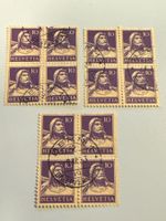 1933, Tellbrustbild, Faserpapier, geriffelt, ZNr. 184z, gest