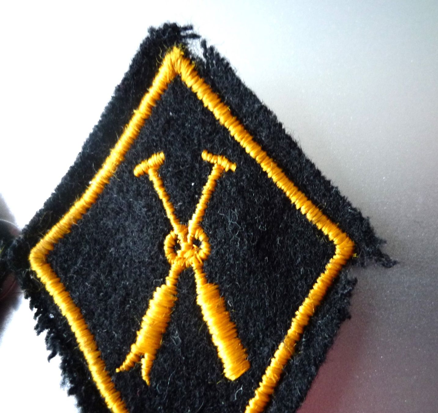 Schweizer Armee Uniformi: Kragenspiegel "Pontonier" --B-- – Usato da Rafz venduto da Sonnenblume305 1