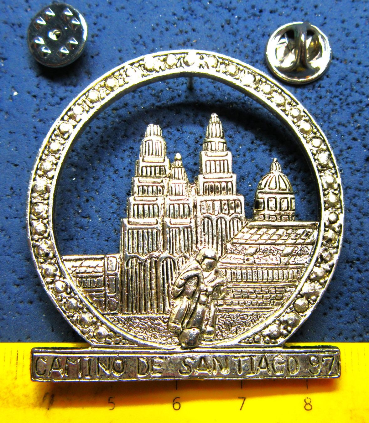 CAMINO DE SANTIAGO DE LA POSTELLA MOTO-CYCLES PIN CUTOUT 5cm (Gebraucht ...