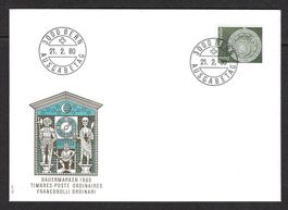 Dauermarken 21.9.1980, Ersttagsbrief