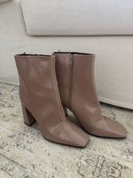 Beige Patent Booties Size 40 NP: 90.-