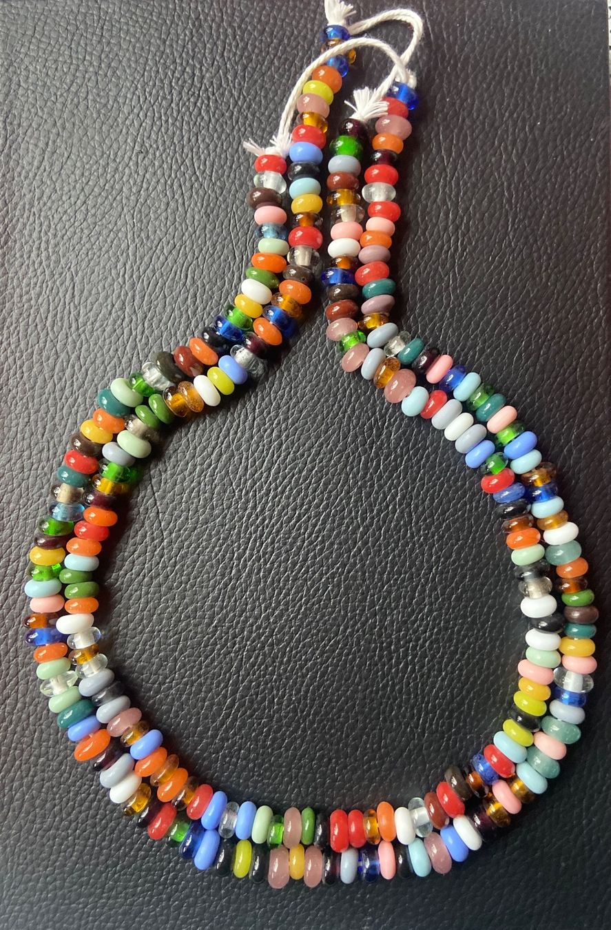 Perle (finte): 2 xGlasperlen Halskette** Mix** – Nuovo (secondo la descrizione) da Zuerich venduto da Perlen-Decor
