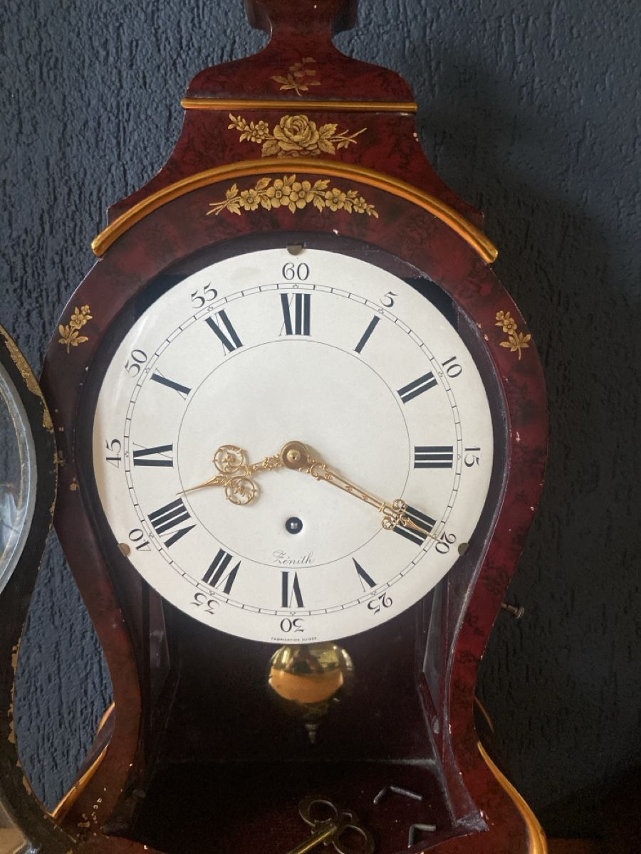 Zenith Orologi da terra & Orologi da parete: Antike Zenith Pendeluhr, Holz, Blattgold – Usato da Wangen an der Aare venduto da Thedog 2