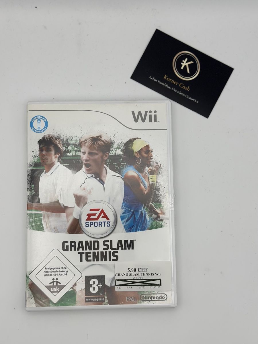 Spiele: Grand Slam Tennis sur Wii - – Gebraucht aus Lausanne von Korner-Cash