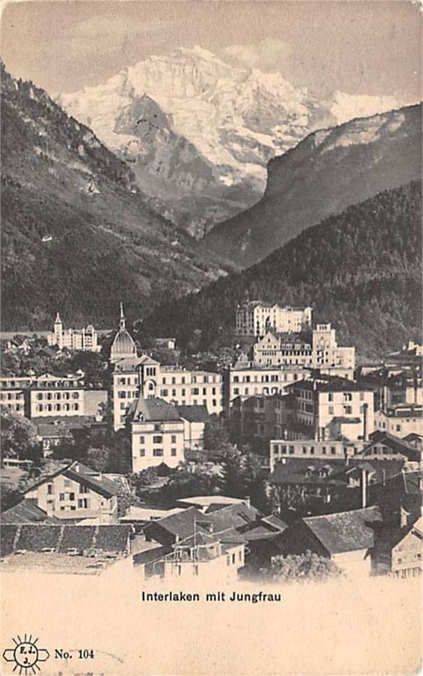 Ansichtskarten: Interlaken, Jungfrau – Gebraucht aus Ottikon b.Kemptth. von Neptun1974