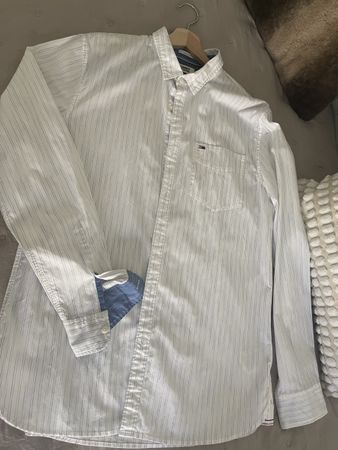 Herren Hemd Tommy Jeans gestreift Slim Fit Grösse L