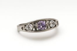 Bague style améthyste, taille 52