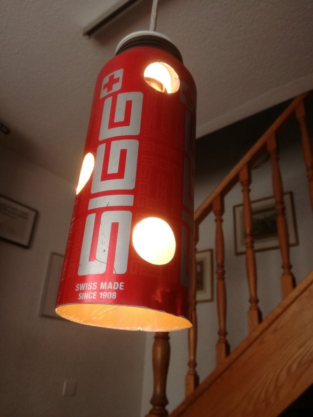 Lampadari & plafoniere: Upcycling Deckenlampe mit SIG Bottles – Usato da Sursee venduto da Ursus_LU 2