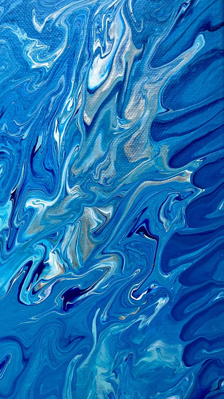 Dipinti: Gemälde blau weiss abstrakt – Nuovo (secondo la descrizione) da Hochdorf venduto da Jasminurschel 1