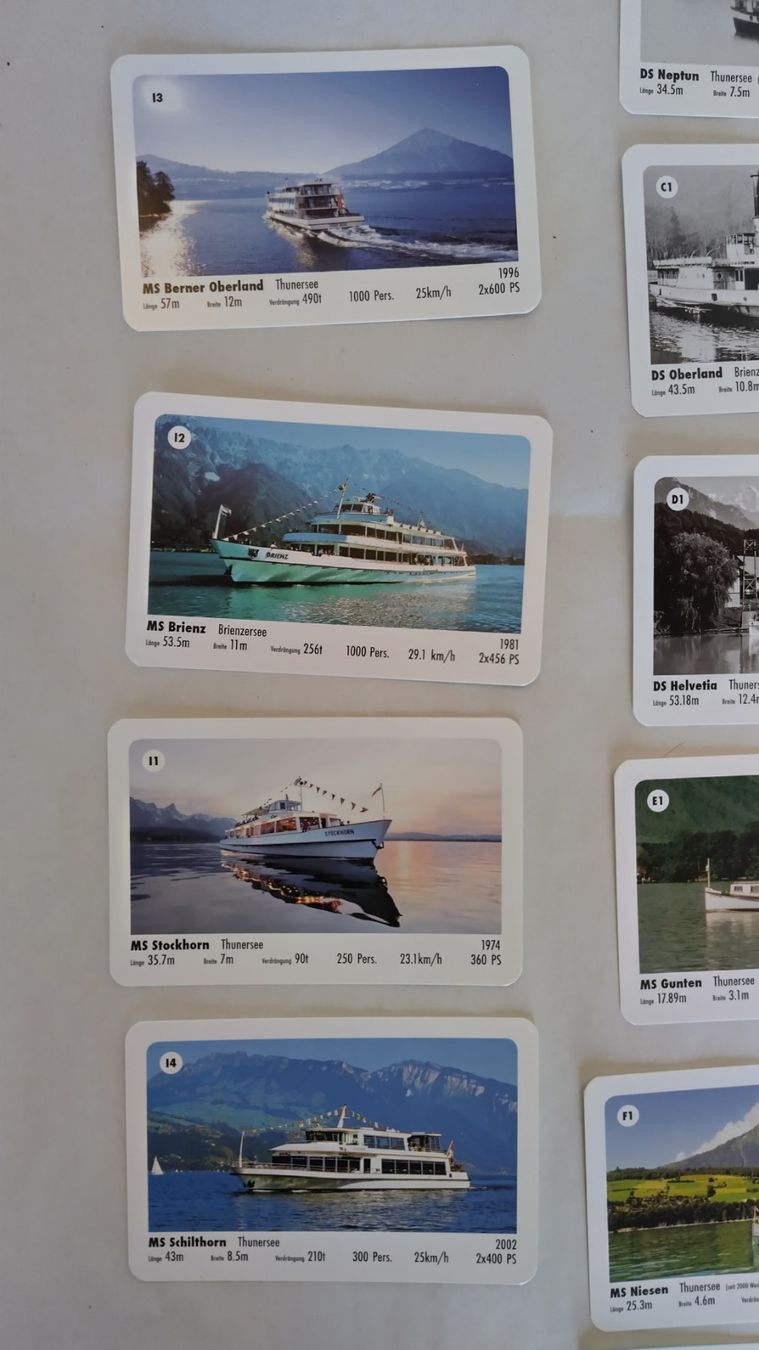 Giochi: Quartett Thunersee - Brienzersee ab Fr. 8.- / 36 Karten – Usato da Bellach venduto da JingleJerry 6