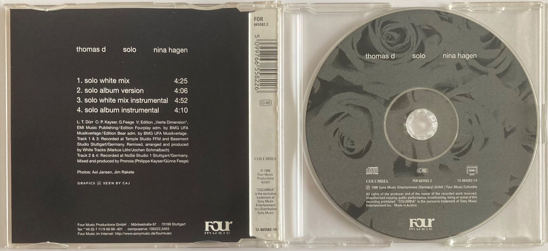 CDs: THOMAS D & NINA HAGEN - SOLO – Gebraucht aus Poliez-Pittet von Newtown-Records 1