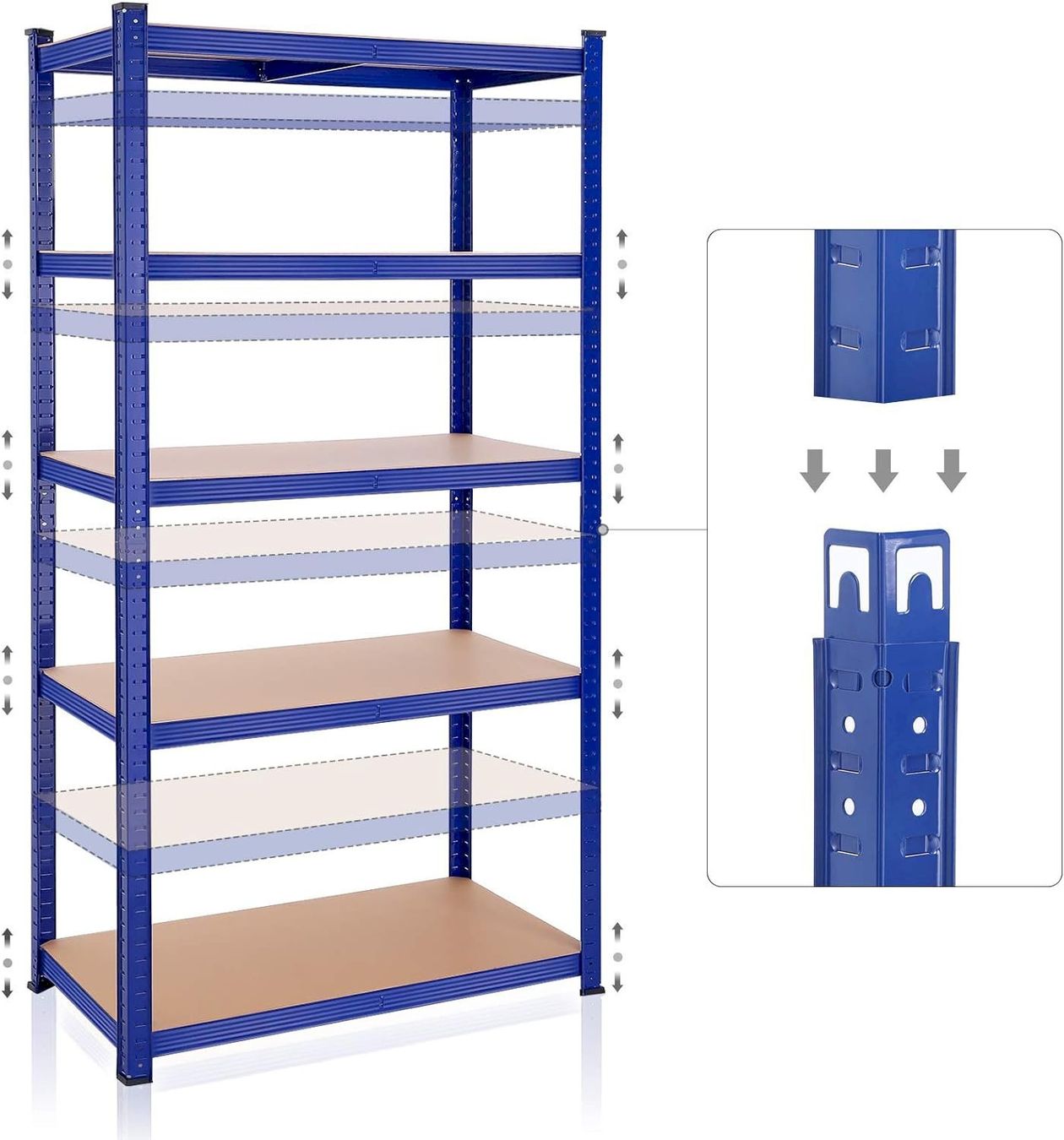 Regale: SONGMICS Lagerregal 200cm blau – Neu und originalverpackt aus Bottighofen von zaap 5