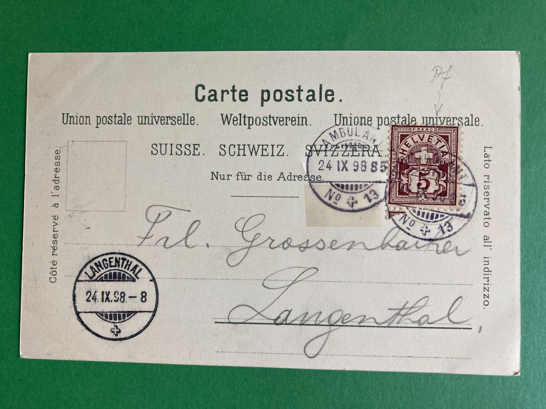 Cartoline postali: Ansichtskarte – Usato da Bern venduto da Mauch1 1