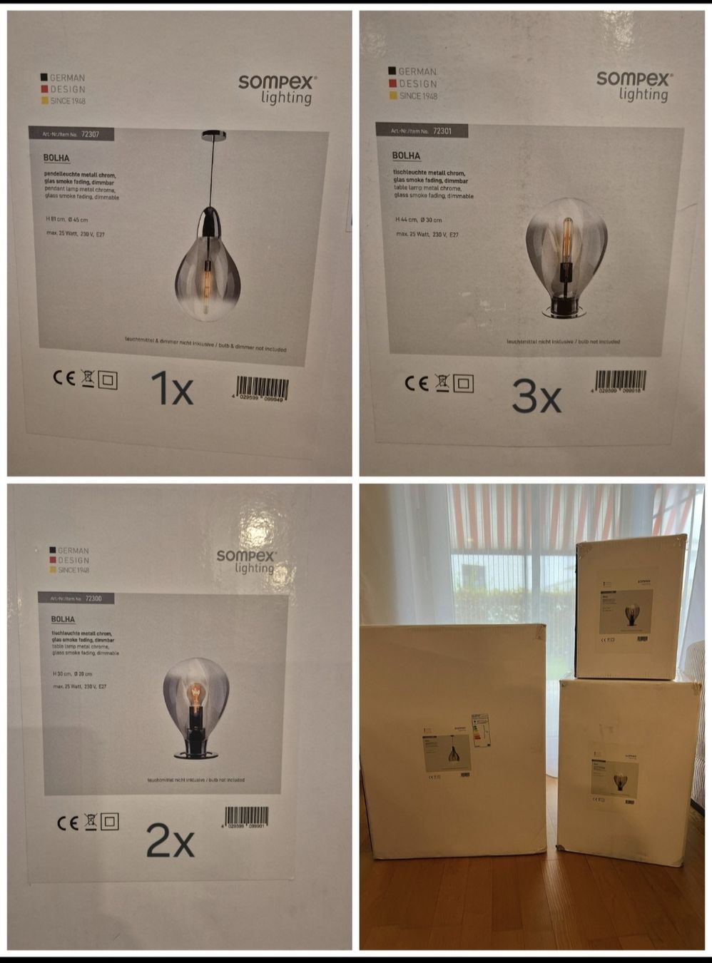 Lampen: 6 Stück Sompex Lampen Set - NEU – Neu und originalverpackt aus Staad SG von cin_zqd2