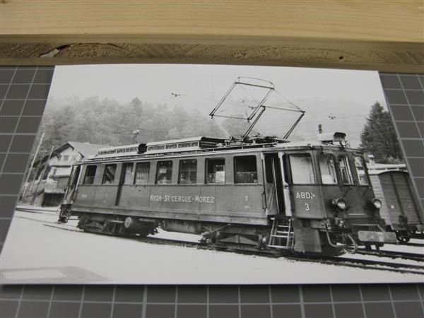 Ansichtskarten: AK Bahnhof St. Cergue mit Triebwagen – Neu (gemäss Beschreibung) aus Malters von Marosko