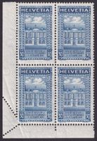 Nr.168BI, rare Zähnungs-Abart, umgelegte Bogenecke, UPU 1924