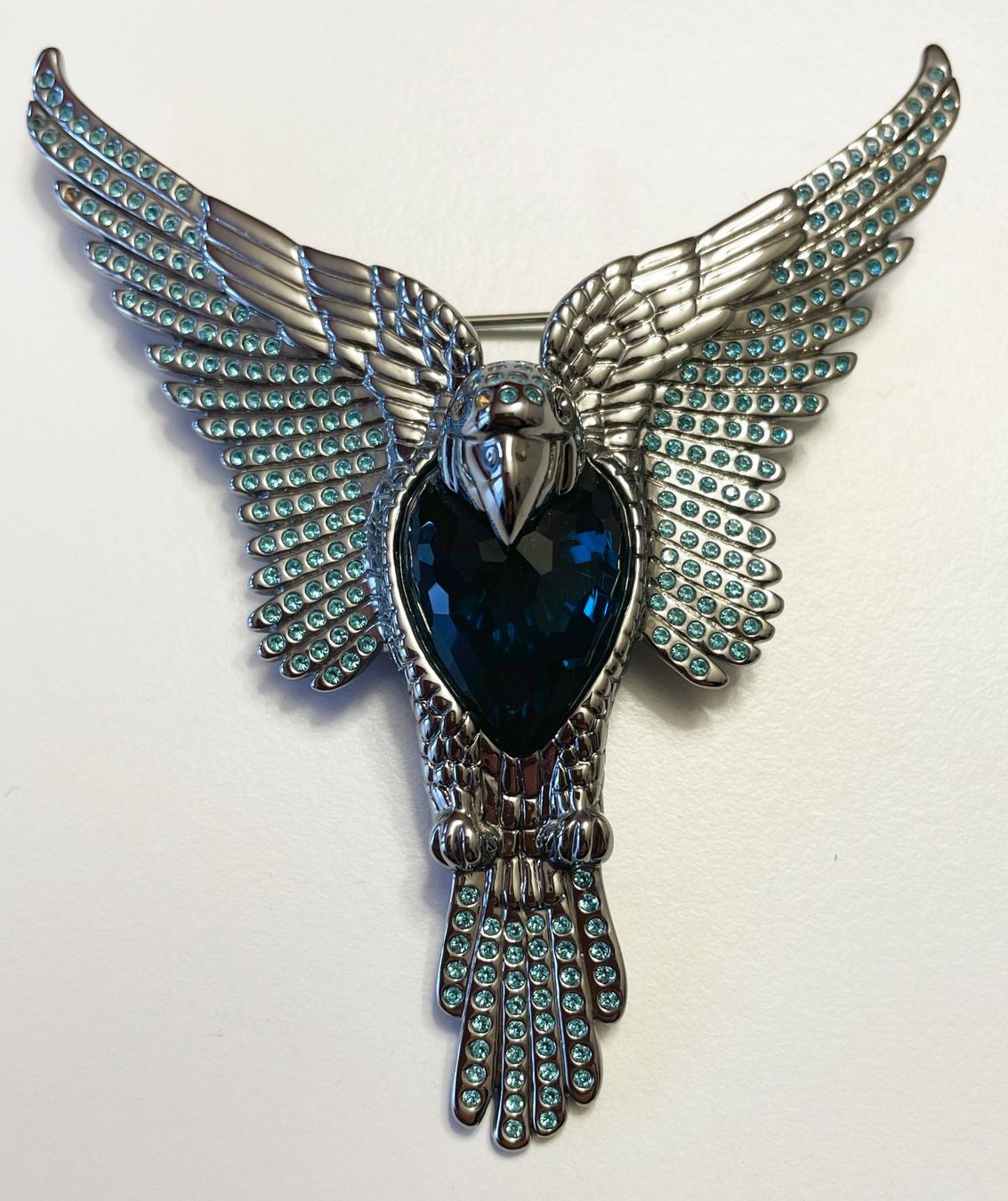 Swarovski Spille & Fermagli: Vogel-Brosche von Swarovski – Usato da Chur venduto da elifor