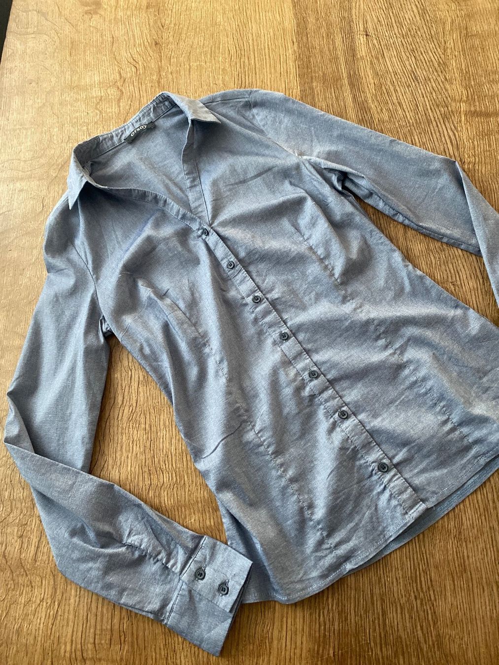 Orsay Camicette: ORSAY HEMD/BLUSE Gr.36/S / tailliert / rauchblau meliert – Usato da Frauenfeld venduto da Boldi46