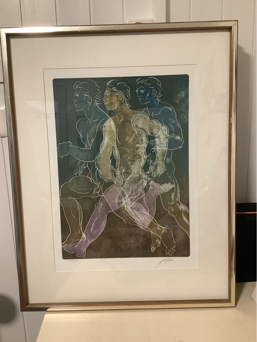 Grafica & Litografie: Hans Erni Farblithografie 72 x 56 cm – Usato da Rothrist venduto da Saroman