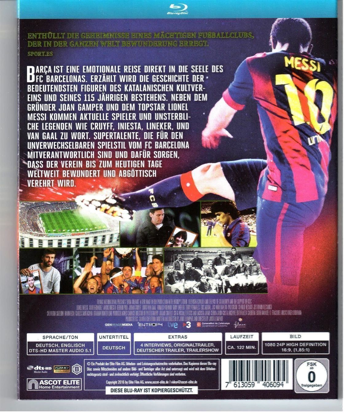 Tutti i DVDs: BARCA - DER TRAUM VOM PERFEKTEN SPIEL – Nuovo (secondo la descrizione) da Basel venduto da verano1000 1
