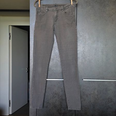 🐸 NILE HOSE S SAMT VELOURS GRAU KL. DEFEKT