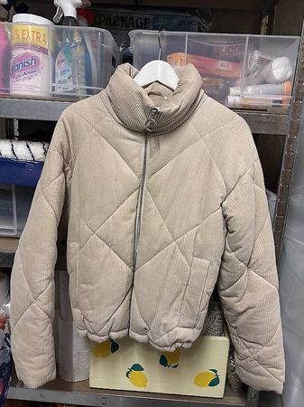 Beige Winterjacke - kurz