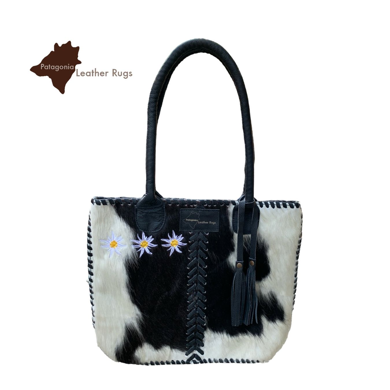 Borse da donna: Handtasche aus echtem Kuhfell Edelweiss – Nuovo e nell'imballaggio originale da Arbedo venduto da patagonialeatherrugs