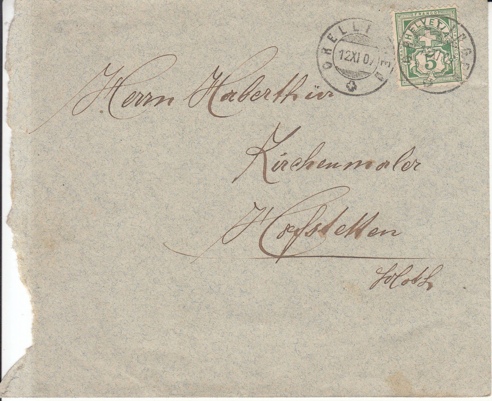 Tutti i francobolli: Bedarfspost Ziffermuster 1906 5 Stück – Usato da Bürglen TG venduto da StampGraf 2