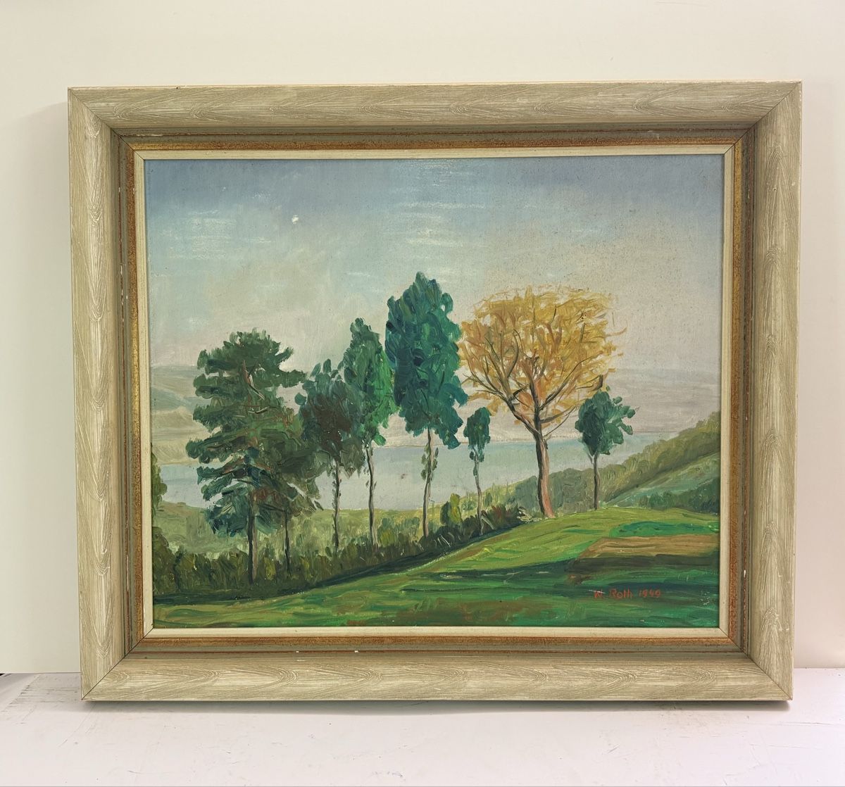 Dipinti: Willy Roth - 1949 - Ölgemälde  – Usato da Solothurn venduto da NUVICO 1