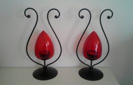 2 bougeoirs / 2 Schöne Kerzenständer