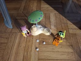 Sandburg mit Kind Playmobil