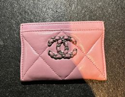 CHANEL porte-carte - Cuir rose
