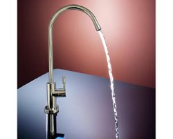 Robinet eau pure col de cygne chrome osmoseur / Hahn