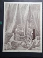 PAUL ZEHNDER LITHOGRAPHIE STILLLEBEN SIGNIERT