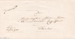 1840, "Gümmenen", Stabstempel in Schreibschrift