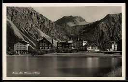 AK Arosa, Ortsansicht mit Obersee