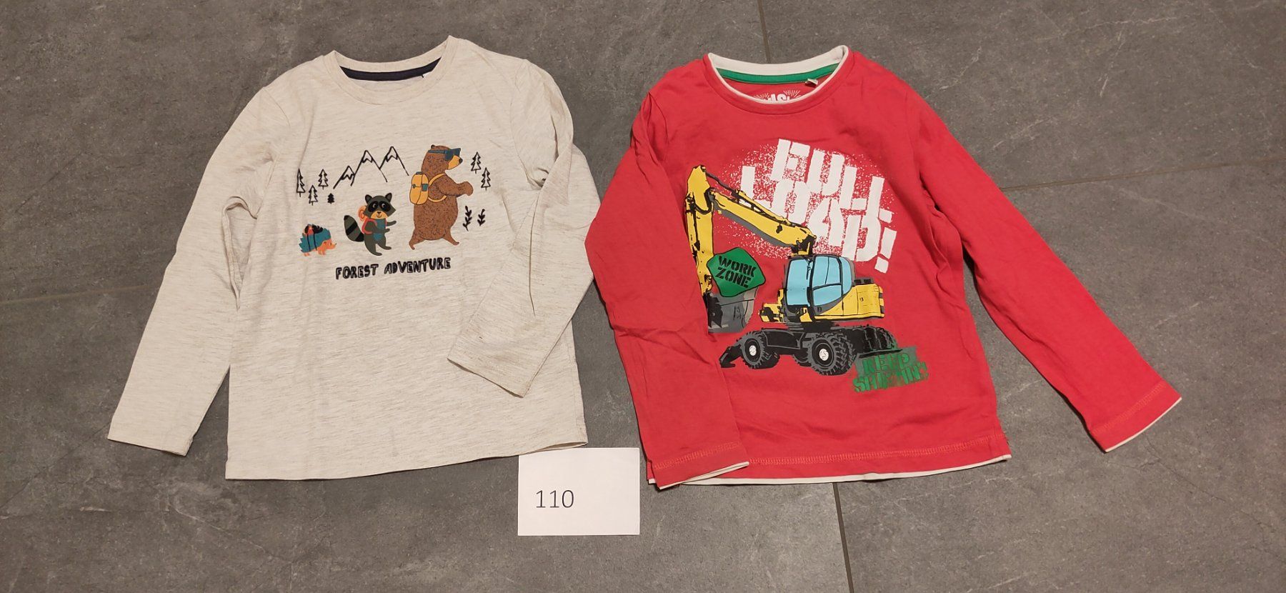 Camicie, T-shirt & Polo: 2 Langarmshirts, Grösse 110, Herbst/Winter Saison – Usato da Wil SG venduto da crxschildi