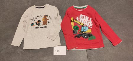 2 Langarmshirts, Grösse 110, Herbst/Winter Saison