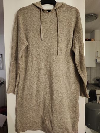 Vero Moda Strickkleid mit Kapuze, Beige, Grösse S