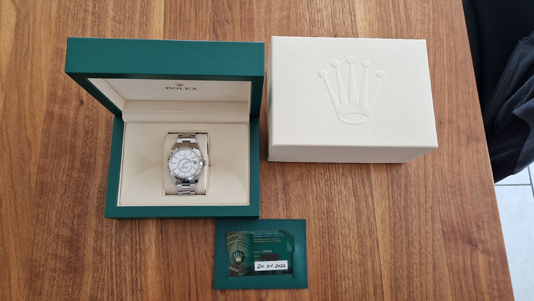 Rolex Orologi: Rolex Sky-Dweller mit weissem Zifferblatt – Nuovo (secondo la descrizione) da Obfelden venduto da Bea26 6