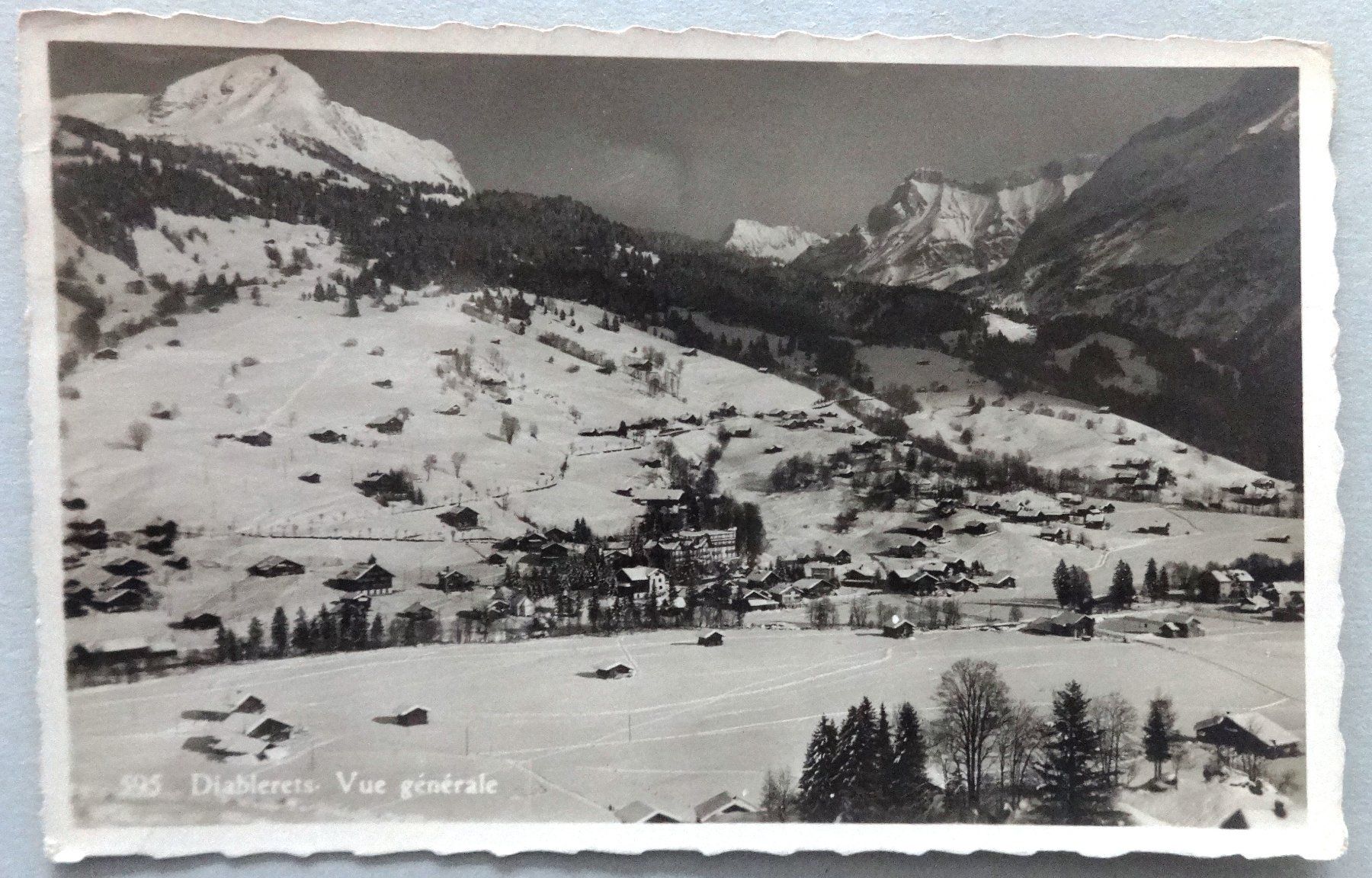 Cartoline postali: Diablerets, Vue générale – Difettoso da Fétigny venduto da Billy2miny
