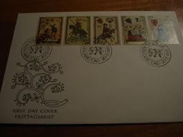 Liechtenstein FDC Minnesänger 1961, ungelaufen