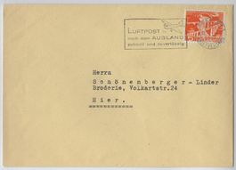 1950 Brief von St. Gallen mit Maschinenstempel 1.31 dt