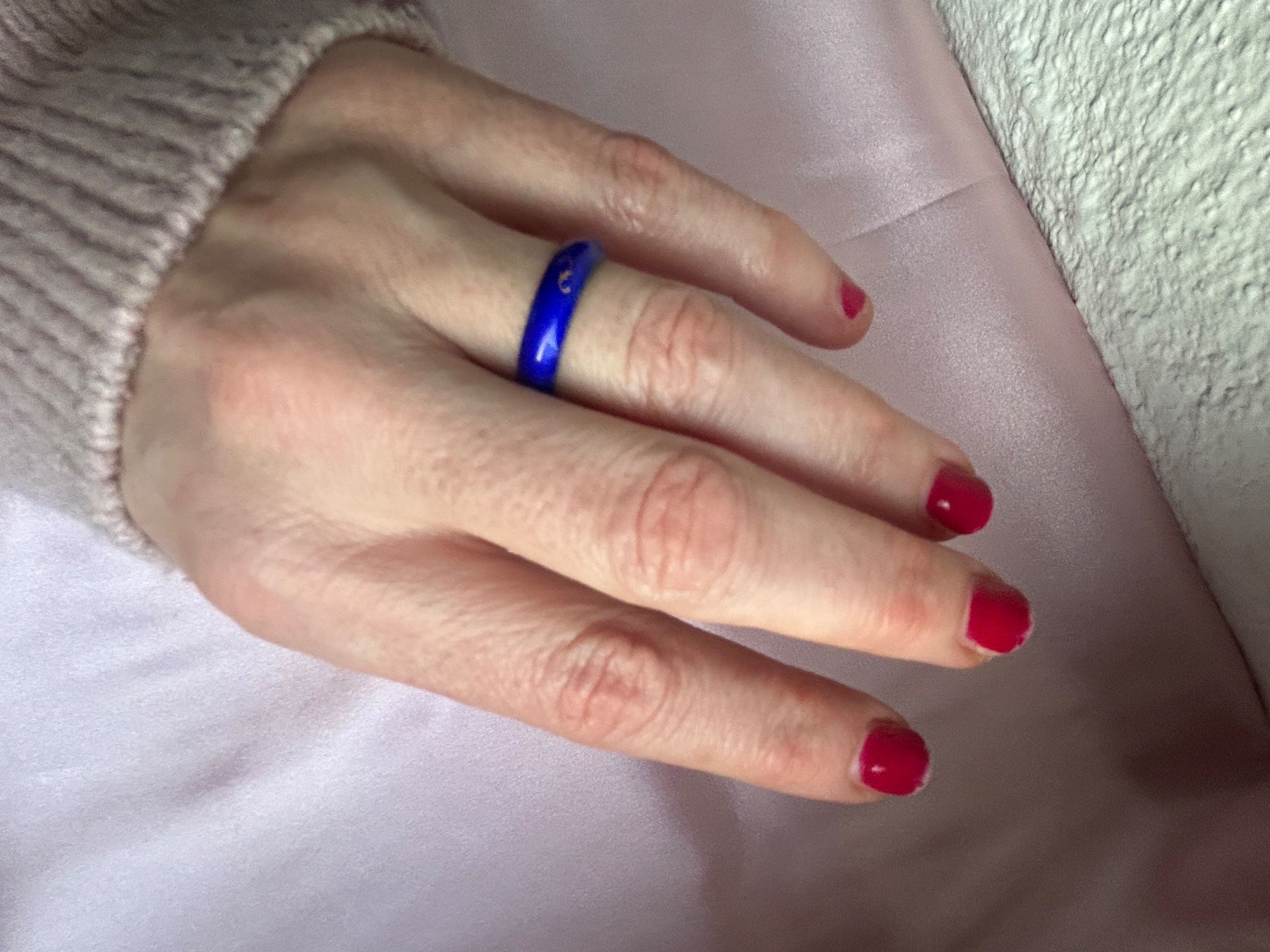 Bagues: Silberring Blau emailliert (56/17) – D'occasion à Dittingen par Bellevista 2