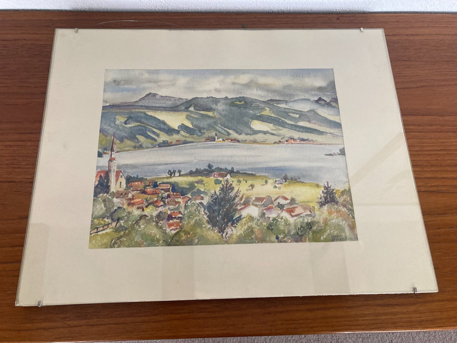 Dipinti: Aquarell Bild Landschaft mit See – Usato da Wil SG venduto da Pin05 1