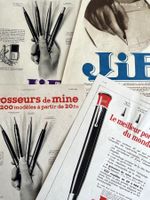 Jif Bleistift - 4 alte Werbungen / Publicités 1931/32