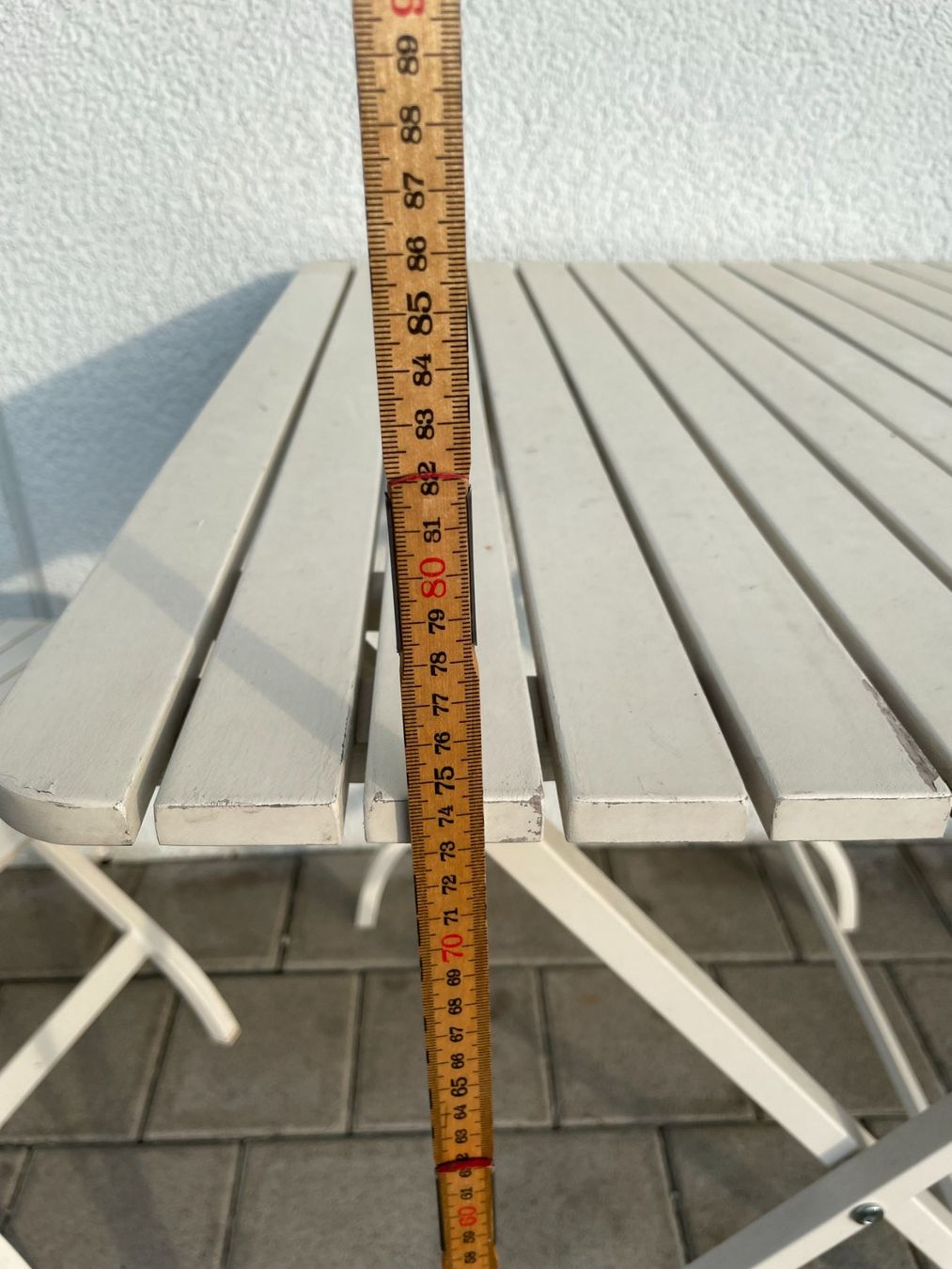 Ikea Set di tavolo e panche: Gartentisch mit 2 Stühlen Weiss von Ikea – Usato da Bassersdorf venduto da Evilein5374 4